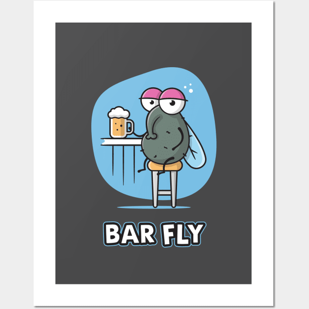 Bar Fly - Textual Version Wall Art by zoljo